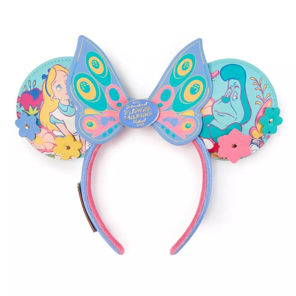 Alice in Wonderland Loungefly Ear Headband Flower & Garden Festival 2026 NWT